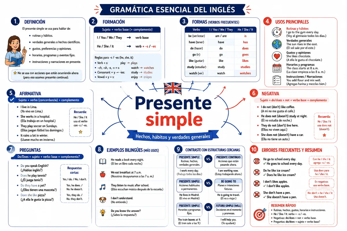 Página ilustrada del material